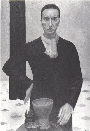 Luigi Trifoglio, Figura in nero, cm 95x70, olio su tela. Roma, Galleria Nazionale d'Arte Moderna e Contemporanea.